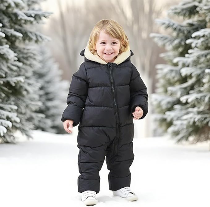 BFUSTYLE Baby Snowsuit 0-24 Months Winter Clothes Infant Boy Girl Puffer Jacket Newborn One Piece Coat with Hooded