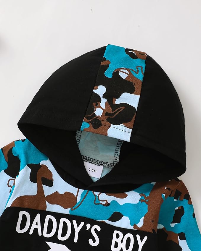 Toddler Baby Boy Clothes Infant Newborn Boy Outfit Long Sleeve Hoodie Sweatshirt Pants Fall Winter Clothes Set