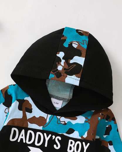 Toddler Baby Boy Clothes Infant Newborn Boy Outfit Long Sleeve Hoodie Sweatshirt Pants Fall Winter Clothes Set