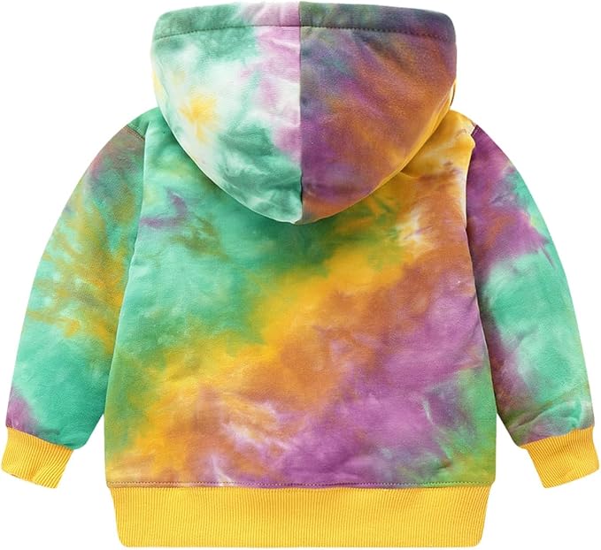 Mud Kingdom Boys Girls Full-Zip Hooded Sweatshirt Fur Lined Funny Pattern 6 Months-8 Years