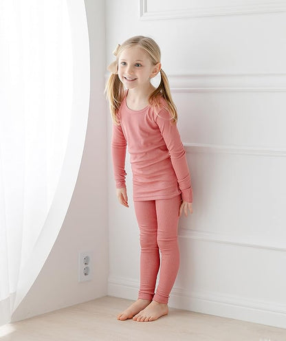 AVAUMA Baby Boys Girls Pajama Set Kids Toddler Snug fit Ribbed Sleepwear pjs for Daily Life Style