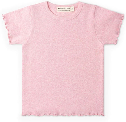 Monica + Andy Crewneck Tee, 100% Organic Cotton Clothes for Girls & Boys, Printed T-Shirt Sizes for Kids, Toddler & Baby
