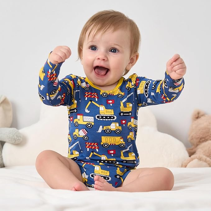 pureborn Baby Boys Girls Bodysuit Super Soft Cotton Romper 0-24 Months