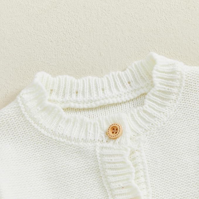 Baby Girl Cardigan Sweater Long Sleeve Button Up Knit Sweatshirt Jacket Toddler Baby Girl Fall Outfits