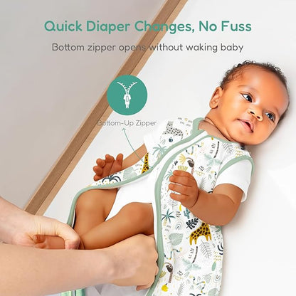 Baby Sleep Sack, 1.0 TOG Cozy Wearable Blanket, Soft Sleeping Bag with Zipper, Toddler Sleep Sack 0-3-6-12-24-3T
