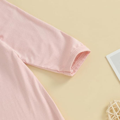 Newborn Knotted Gown 2 Pack Plain Sleeper for Baby Boy Girl Coming Home Outfit