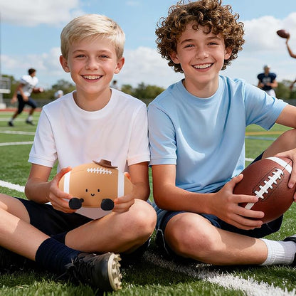 YISUN Football Night Light, Soft Silicone Nursery Night Lamp, Rechargeable Dimmable Rugby Night Lights with Timer, Cute Night Lights for Kids Room Decor Birthday Christmas Gifts