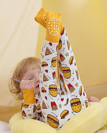 Bamboo Viscose Baby Convertible Footie Pajama, Zipper Pajamas for Baby Boys & Girls, Sleep & Play Footed Pjs