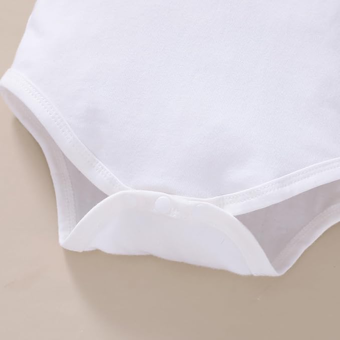 YOUNGER TREE Infant Toddler Baby Girls Romper Lace Flutter Sleeve Bodysuit Cotton Summer Outfits