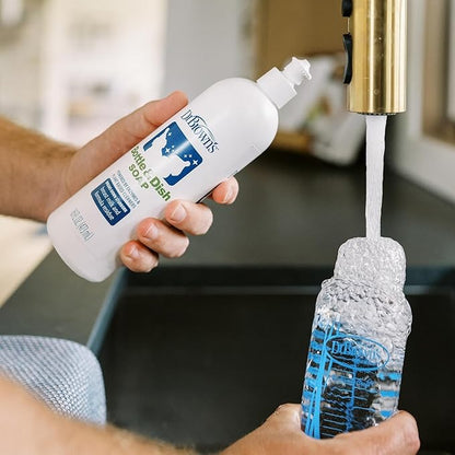 Dr. Brown's Bottle & Dish Soap for Baby Bottles and Baby Accessories, Plant-Derived, Fragrance-Free, 16 fl oz, 1 Pack