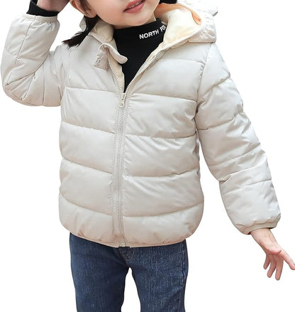Winter Down Coats for Kids Baby Boys Girls Light Puffer Padded Jacket Bear Hoods Infant Outerwear