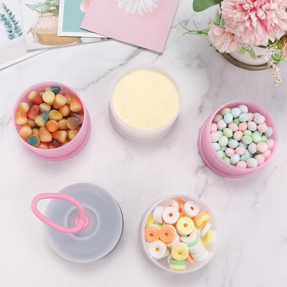 Accmor Baby Formula Dispenser On The Go, Stackable Formula Dispenser Formula Container to Go, Non-Spill Portable Milk Powder Kids Snack Storage Container, BPA Free