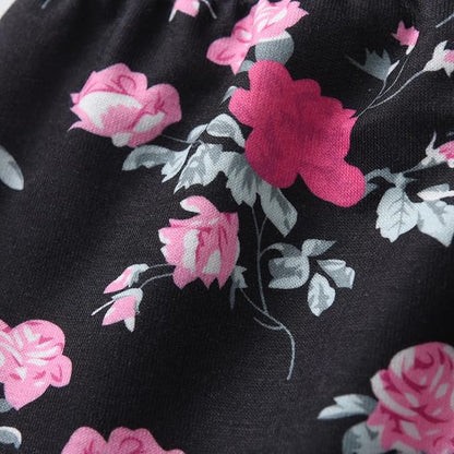 Eghunooy Baby Girl Clothes Long Sleeve Floral Hoodie Sweatshirt Pants with Pocket Headband Outfit Sets