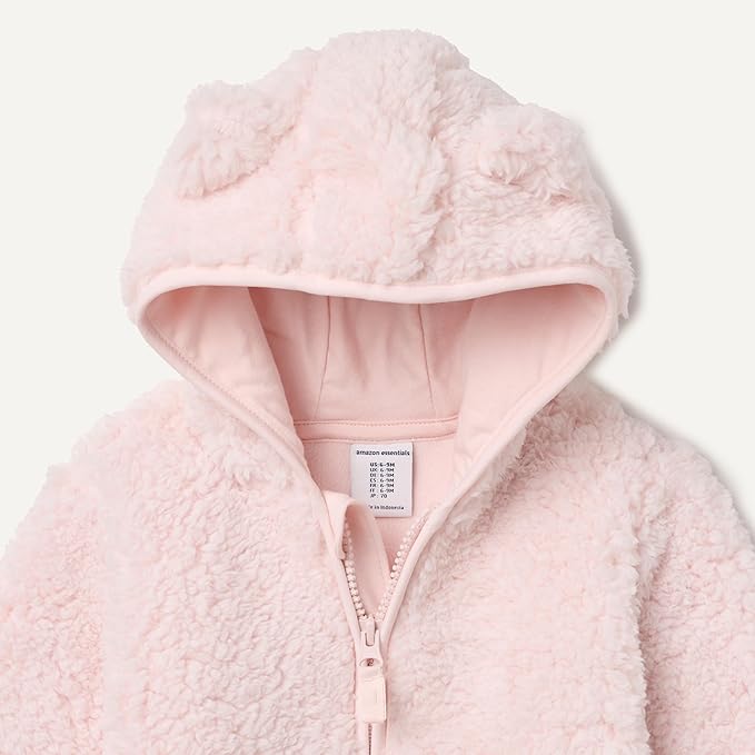 Amazon Essentials baby-boys Hooded Sherpa Jacket