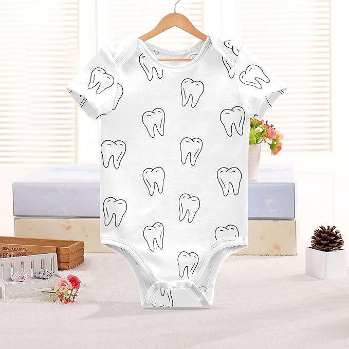 vvfelixl Dachshund Dog Baby Clothes for Boy Girl,Baby One-Piece Bodysuit for 0-24 Months,Short Sleeve