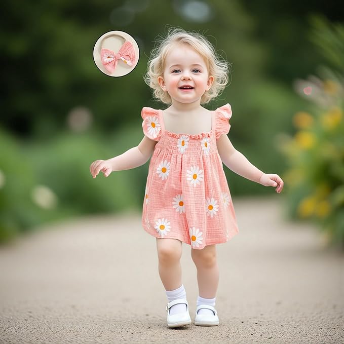 Mubineo Baby Girl Summer Clothes Cute Ruffle Tops Dress Shorts Outfits Set Infant Toddler Shrit Bloomers Princess Outfit