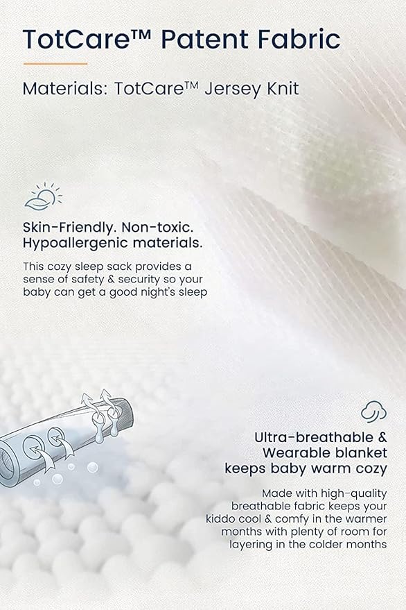 TotAha Toddler Sleep Sack 1.0 TOG for 2T-3T-4T, Premium Soft Wearable Blanket Baby Sleeping Bag with 2-way Safe Zipper for Girl Boy