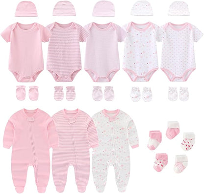 New Born Baby Clothes and Newborn Boy Girl Essentials Accessories Layette Set