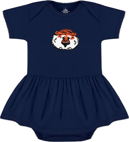 Creative Knitwear College Baby Picot Bodysuit Dress - Team Logo, Multiple Colors, for Baby Girls (0-24 Months)