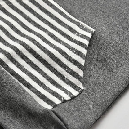 Toddler Infant Baby Boy Clothes Striped Long Sleeve Hoodie Tops Sweatsuit Pants Outfit Set