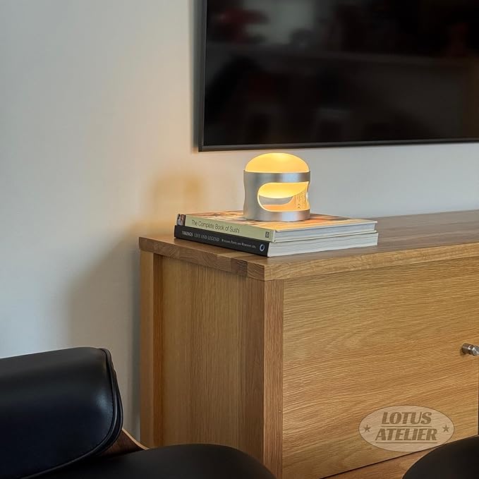 Lotus Atelier NeoGlow Mini Modern Lamp USB Rechargeable Multi Colors & Stackable | Aesthetic Room Decor & Table Lamp