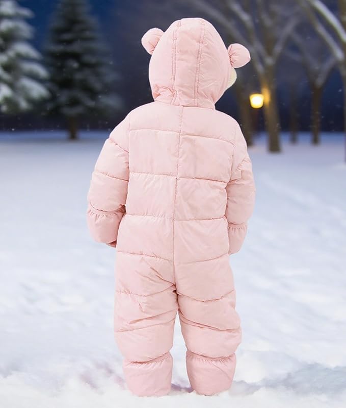 BFUSTYLE Baby Snowsuit 0-24 Months Winter Clothes Infant Boy Girl Puffer Jacket Newborn One Piece Coat with Hooded