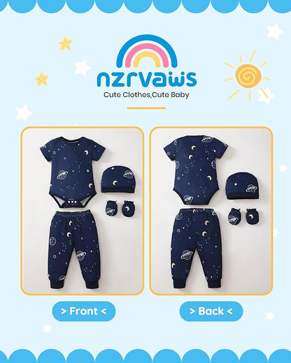 NZRVAWS Newborn Baby Boy Girl Clothes Unisex Preemie Infant Must Have Pants Set Outfits 0-18 Months 20 Pcs Essentials Gift