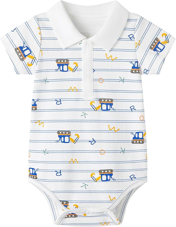 pureborn Baby Boys Girls Bodysuit Super Soft Cotton Romper 0-24 Months