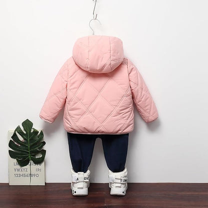 Baby Boys Girls Toddlers Winter Coats Puffer Jacket Hooded Down Snow Jacket Coat Outerwear