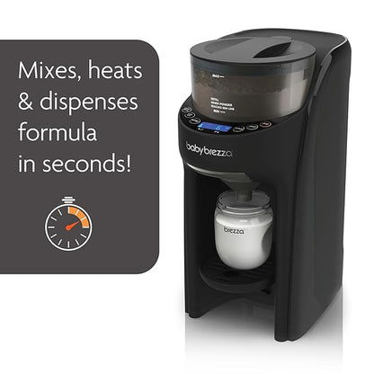 Baby Brezza Formula Pro Advanced WiFi Formula Dispenser - Automatically Mix a Warm Formula Bottle From Your Phone Instantly – Easily Make Bottle With Automatic Powder Blending Machine, Black