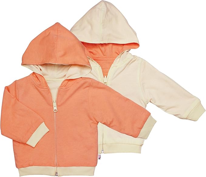 Babysoy Baby & Tot Unisex Reversible Zipper Hoodie Jacket