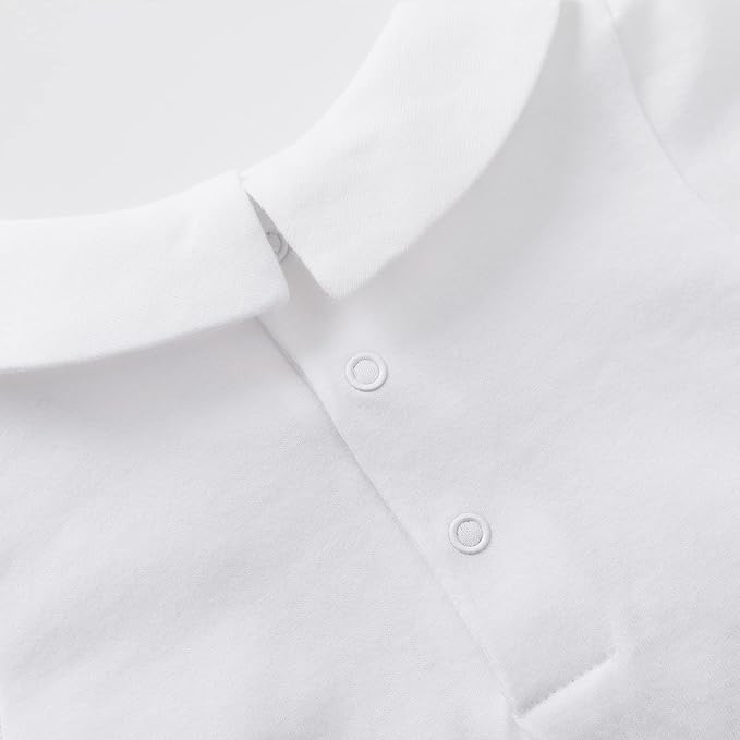 pureborn Baby Romper Bodysuits 2-Pack Unisex Soft Cotton One-Piece Outfit for Infant Boys Girls 0-24 Months