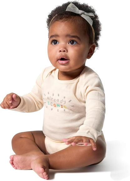 Onesies Brand, Unisex Baby, 6-Pack Long Sleeve Bodysuits