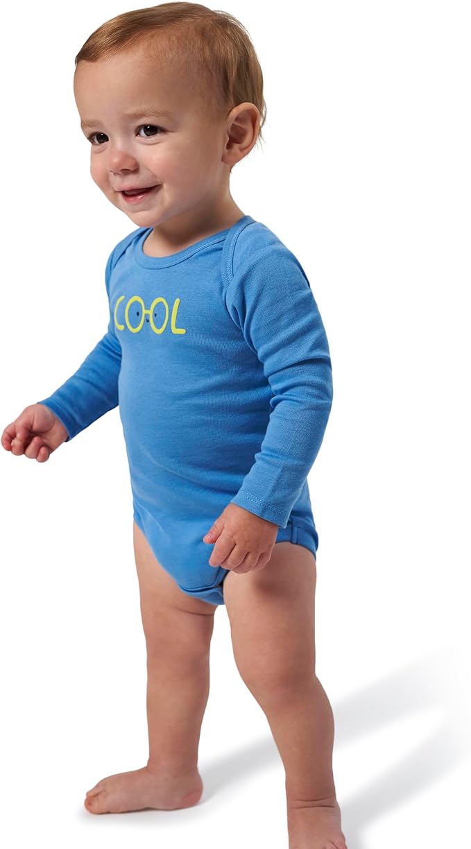 Onesies Brand, Unisex Baby, 6-Pack Long Sleeve Bodysuits