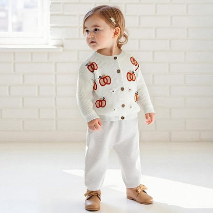Baby Girl Cardigan Sweater Long Sleeve Button Up Knit Sweatshirt Jacket Toddler Baby Girl Fall Outfits