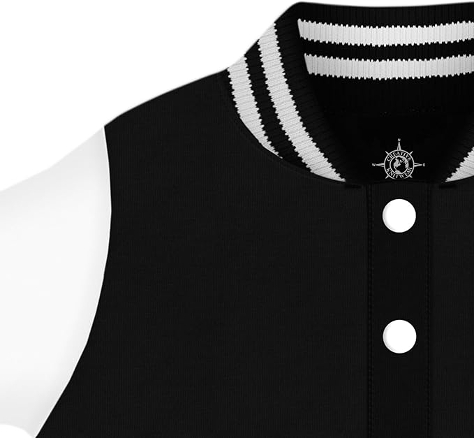 Creative Knitwear College Baby Varsity Jacket Lightweight - Team Logo, Multiple Colors, Unisex, (0 Months - 4T)