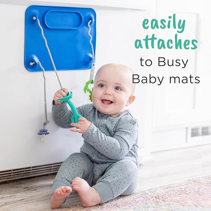 Busy Baby Teething Spoon - 2-in-1 Teether and Training Spoon for Self Feeding, Dishwasher Safe, BPA Free, Food Grade Silicone (Pink)