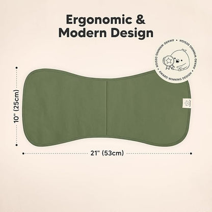 Organic Burp Cloths Baby Boy & Girl - 5-Pack Super Absorbent Cotton Burping Cloths for Babies, Soft & Plush Newborn Spit Up Rags, Infant Towels for Milk Spit Up, Unisex, Large 21" x 10" (Palms)