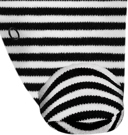 Creative Knitwear College Baby Striped Footed Romper - Team Logo, Multiple Colors, for Boys & Girls (0-9 Months)