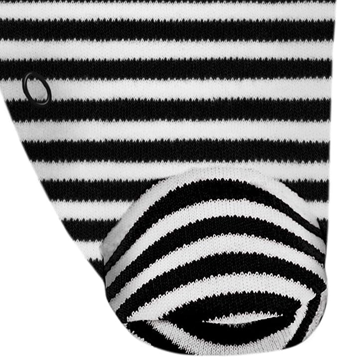 Creative Knitwear College Baby Striped Footed Romper - Team Logo, Multiple Colors, for Boys & Girls (0-9 Months)