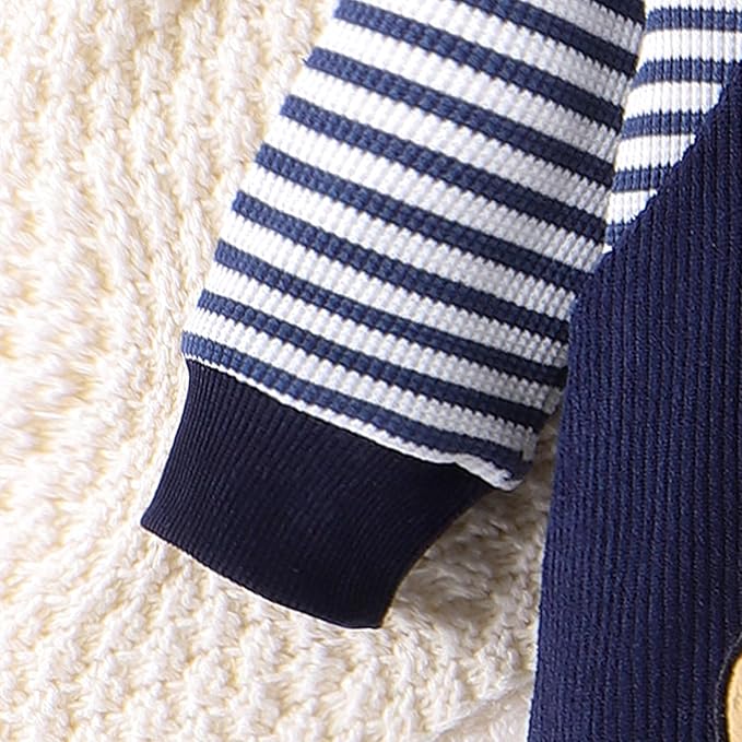 Baby Boy Clothes Newborn Hoodie Romper Fall Winter One-piece Outfit Infant Cute Cartoon Clothing Set 0-18 Months