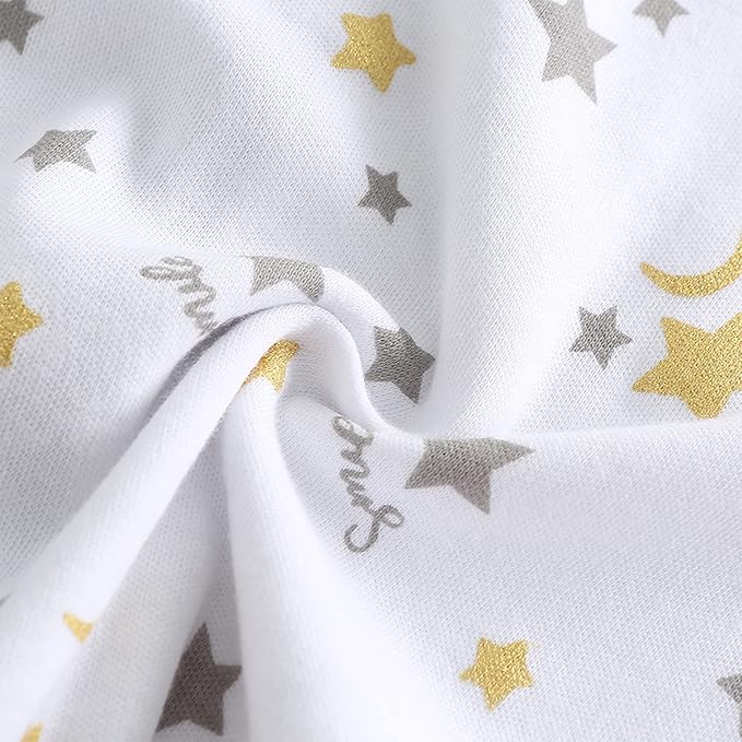 Newborn Baby Boy Girl Organic Cotton Bodysuit Long Sleeve Jumpsuit 3-Pack Outfits Clothes,0-24Months