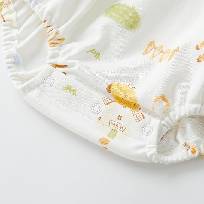 pureborn Baby Girls Boys Bodysuit Super Soft Cotton Romper 0-24 Months