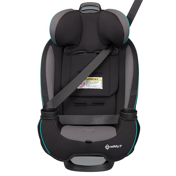 Safety 1st Grow and Go All-in-One Slim Convertible Car Seat, Rear Facing, 5-40 lbs, Forward Facing (30–65 lbs), High Back Booster Seat 40-100 pounds, Green Gables