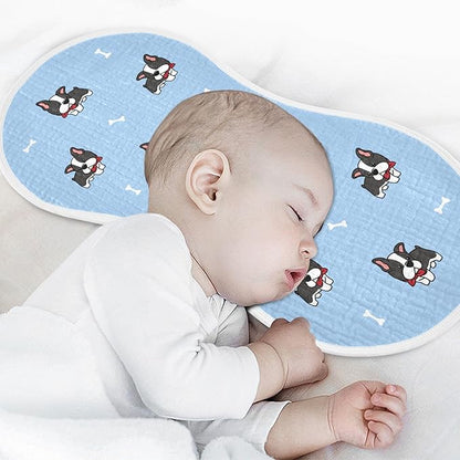 vvfelixl Baby Burp Cloths Boston Terrier Dog Baby Newborn Cotton Burping Cloths Set Baby Washcloths 4 Pack Blue
