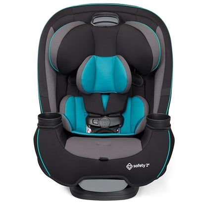Safety 1st Grow and Go All-in-One Slim Convertible Car Seat, Rear Facing, 5-40 lbs, Forward Facing (30–65 lbs), High Back Booster Seat 40-100 pounds, Green Gables