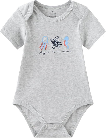 Baby Bodysuit and Pant Set 10-pcs Cotton Soft Newborn Boy Girl Clothes Outfits