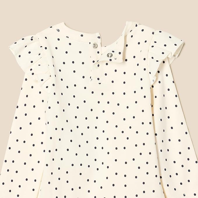 Amazon Essentials baby-girls Long-Sleeved Ruffle Bodysuits