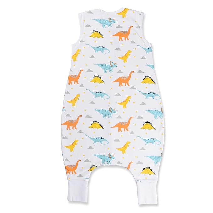 Mama Cheetah Toddler Sleep Sack with Feet 4T-5T, 1.0 TOG Organic Cotton Baby Wearable Blankets with Legs, Baby Sleeping Bag for Walkers, Early Walker X-Large