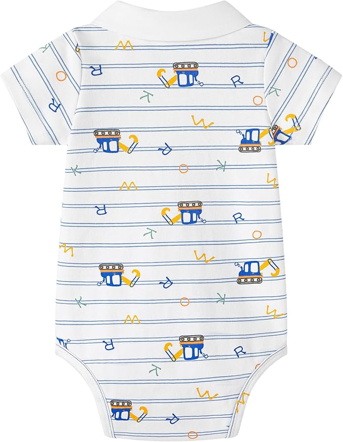 pureborn Baby Boys Girls Bodysuit Super Soft Cotton Romper 0-24 Months